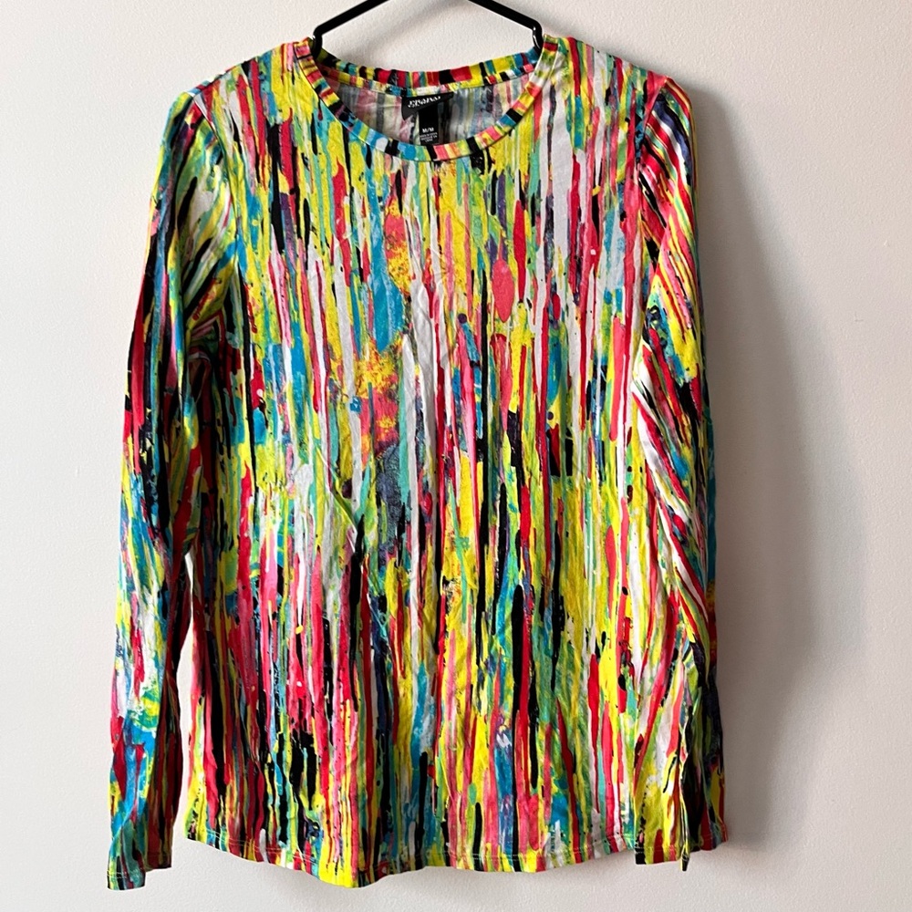 Prabal Gurung for Target Women  Long Sleeve Shirt M Nolita Print - Picture 2 of 6